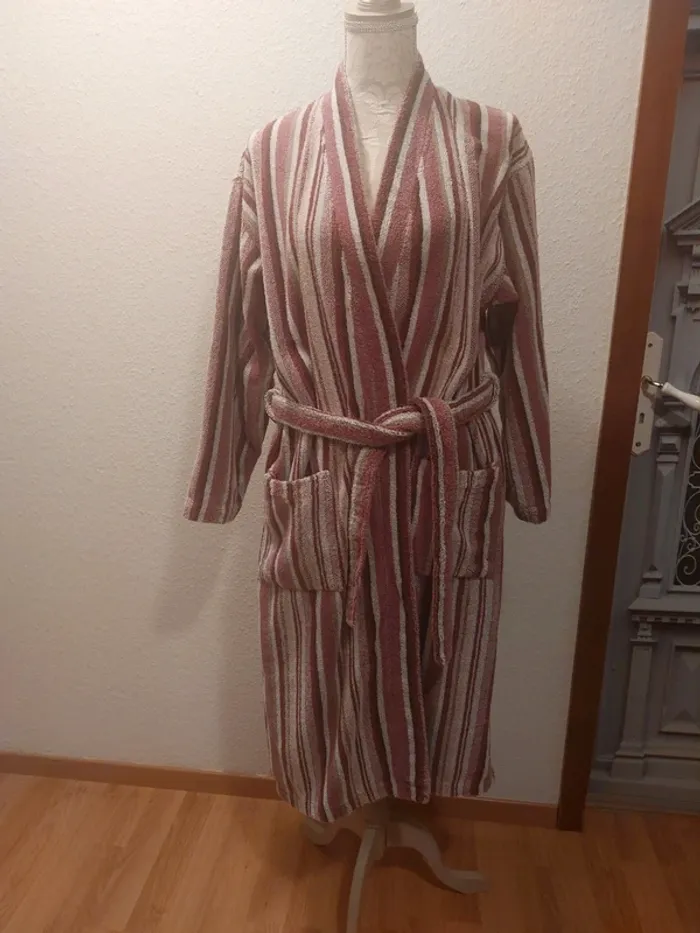 Peignoir rayé mixte