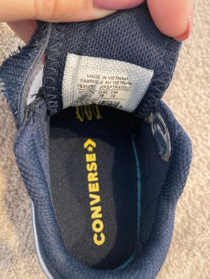 Converse enfant bleu taille 18 - photo numéro 7