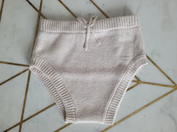Culotte en maille beige Mango