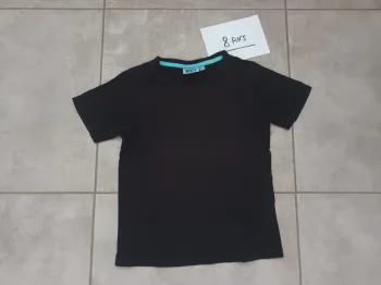 T-shirt manches courtes noir 8 ans mixte NKY