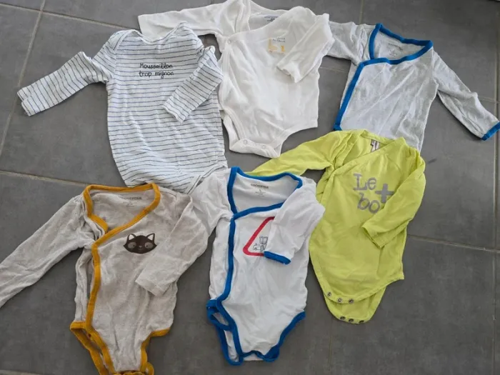 Lot de 3 bodies manches longues - photo numéro 2