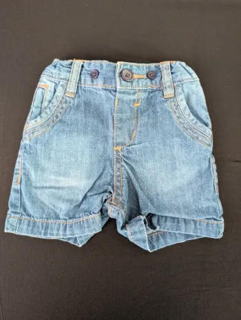 Short effet jean réglable