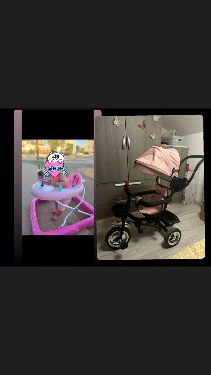 Je mets en vente un vélo+trotteur (fille)