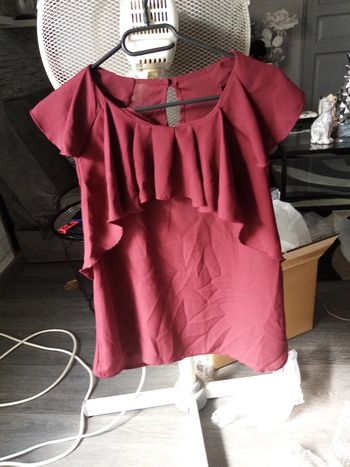 Haut bordeau femme T.44