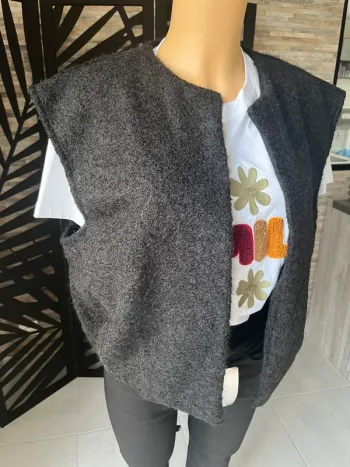 Veste gilet sans manches noire