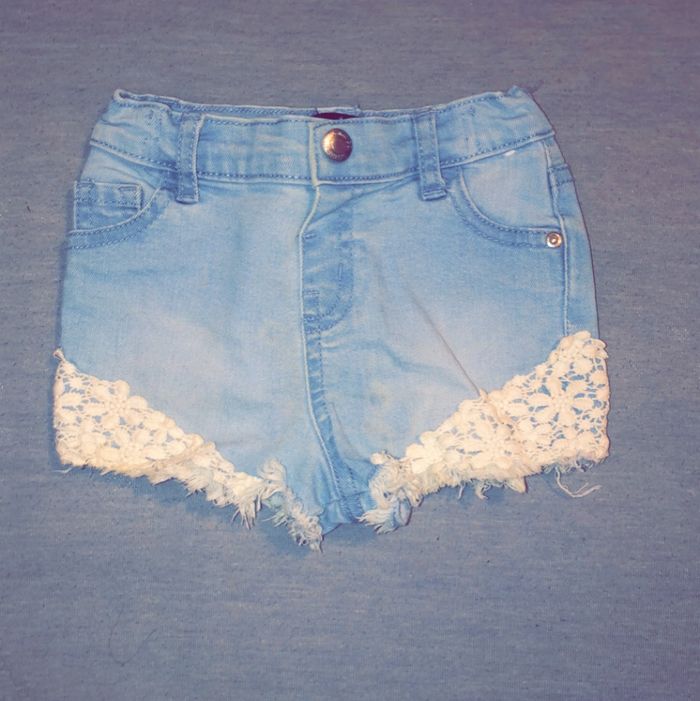 Short en jeans