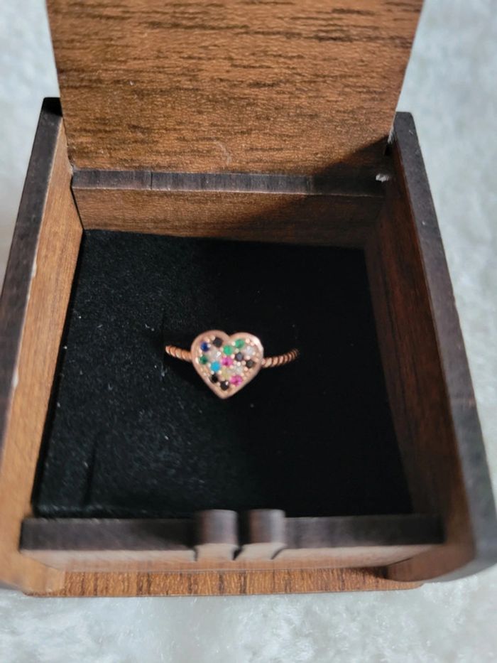 Bague coeur argent 925 zirconiums - photo numéro 8