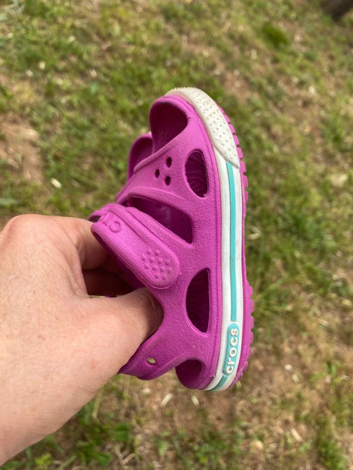 Sandales crocs rose fuschia c5 ou 22 - photo numéro 7