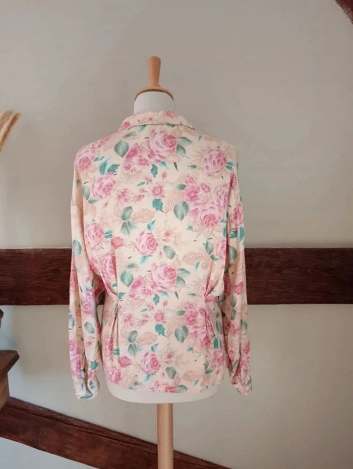 Chemisier fleuri à pinces viscose Pop 84 - photo numéro 8