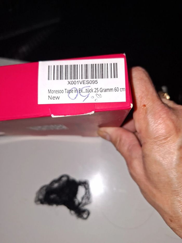 Extensions de cheveux noir Adhésif 60cm - photo numéro 9