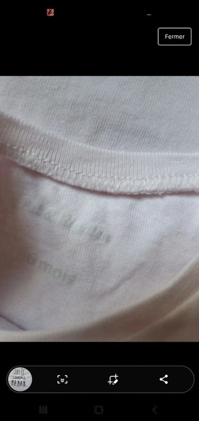 Maillot t-shirt 6mois fille - photo numéro 3