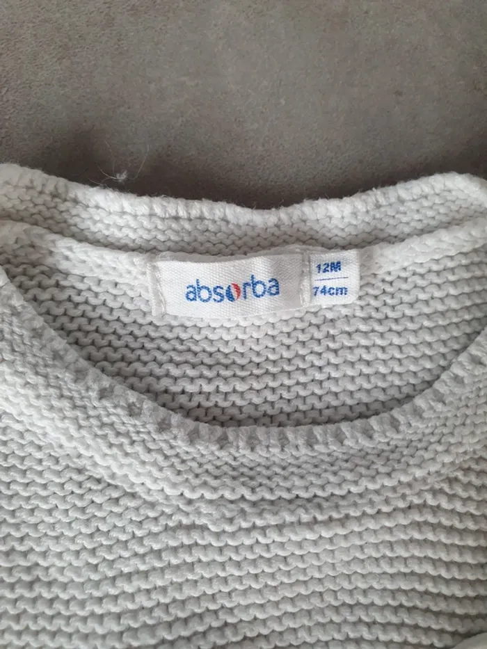 Ensemble pantalon cadet rousselle et pull absorba 12 mois - photo numéro 5