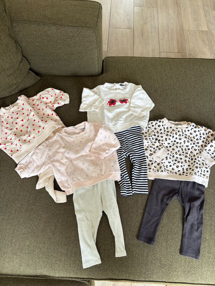 Lot vêtements bébé fille printemps été 12mois - photo numéro 2