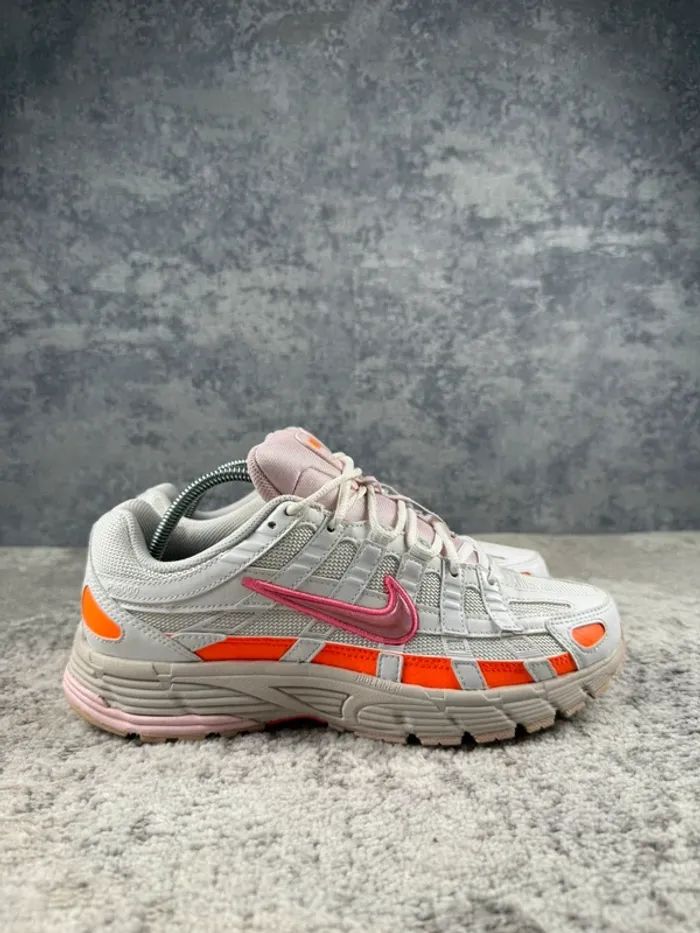 Nike P-6000 Running Digital Pink - White & Orange & Pink - photo numéro 3