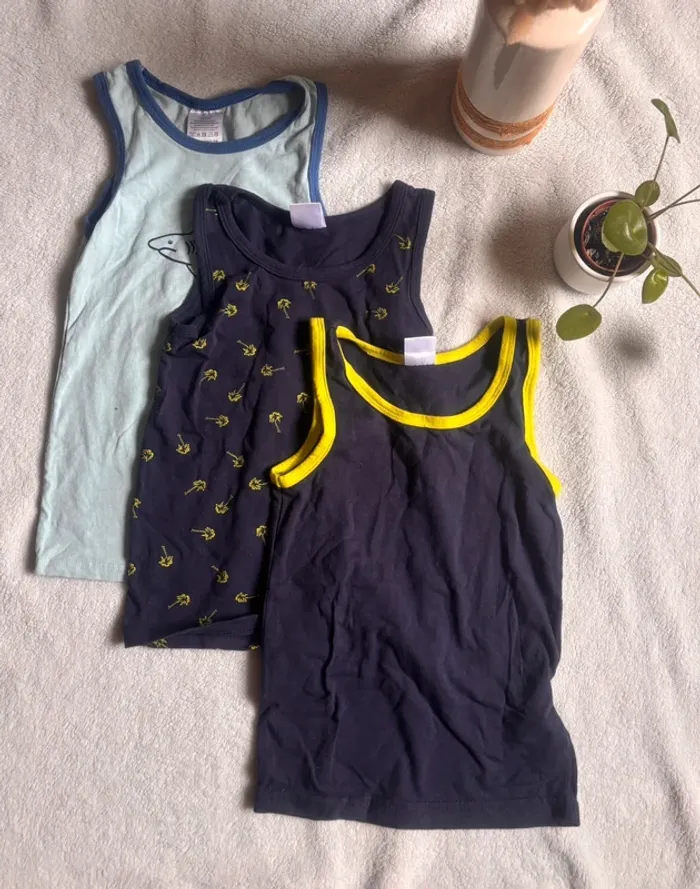 3 maillots de corps 24 mois