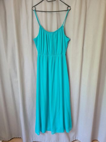 Robe mousseline lagon