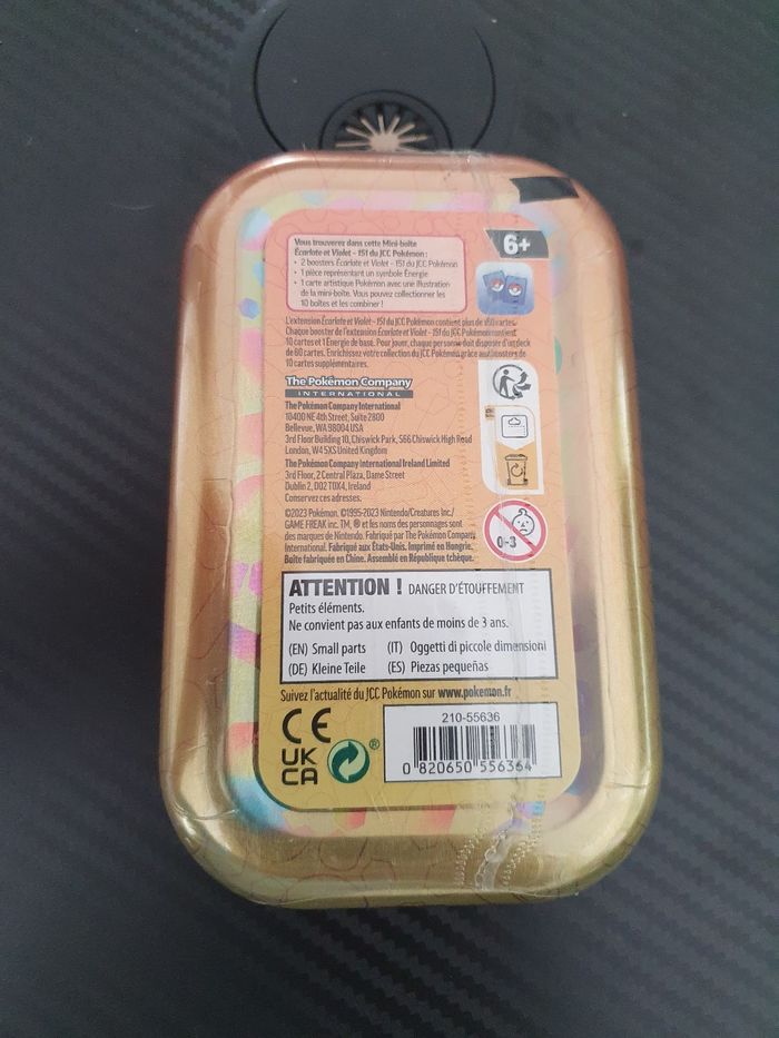 Mini tin pokemon 2 boosters 151 fr dracolosse - photo numéro 2