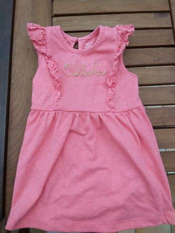 Petite robe rose 12 mois