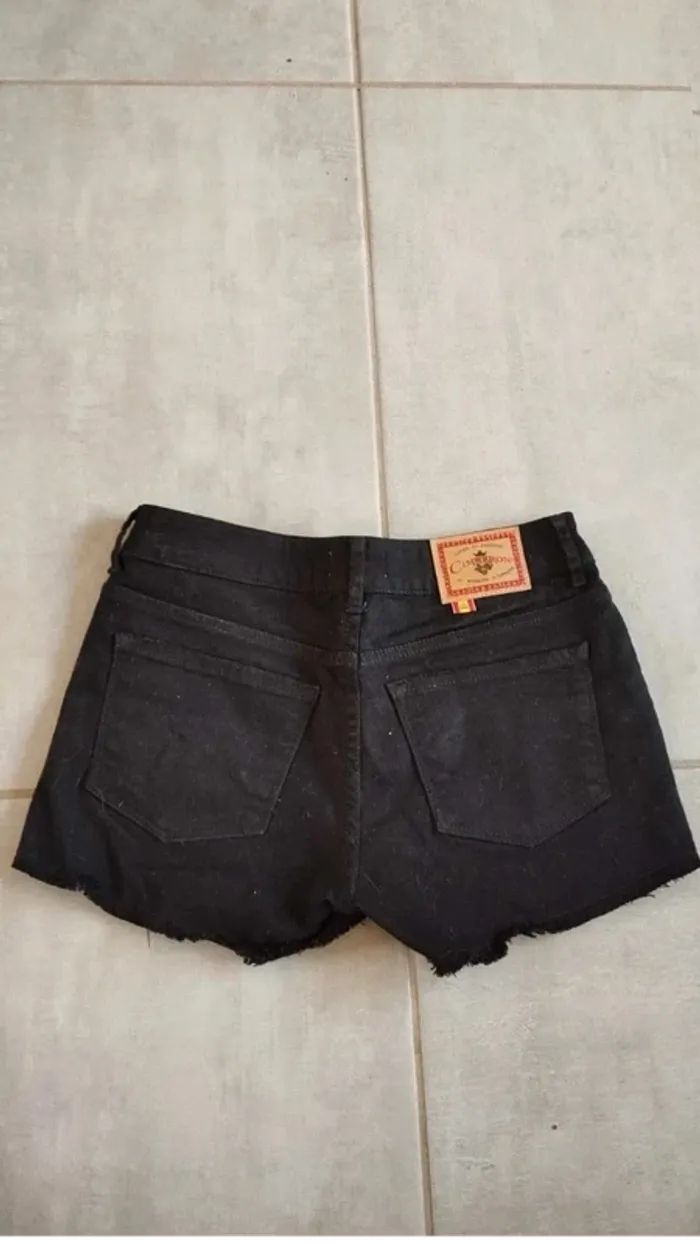 Short en jeans noir taille 36 cimarron - photo numéro 7