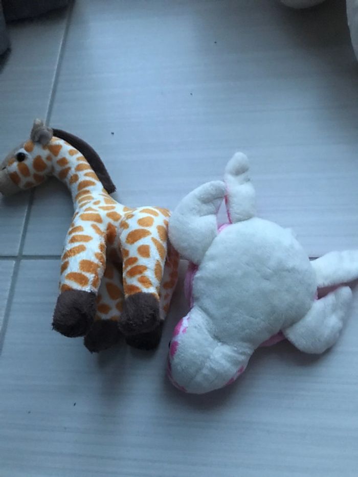 Peluche girafe et tortue - photo numéro 2