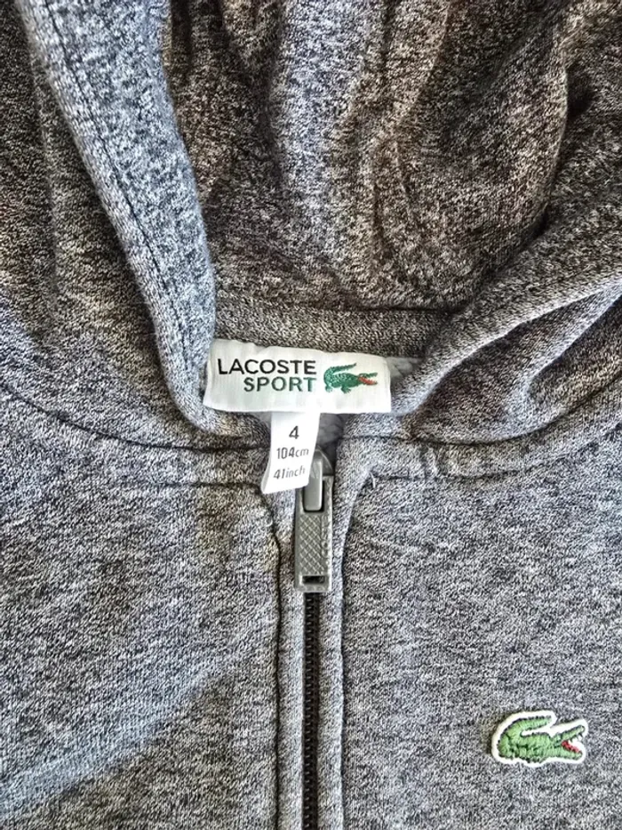 Gilet zippé à capuche lacoste - photo numéro 3