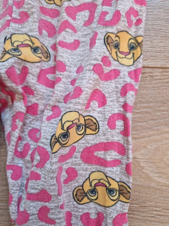 Legging fille Disney rose gris simba 6 ans - photo numéro 2