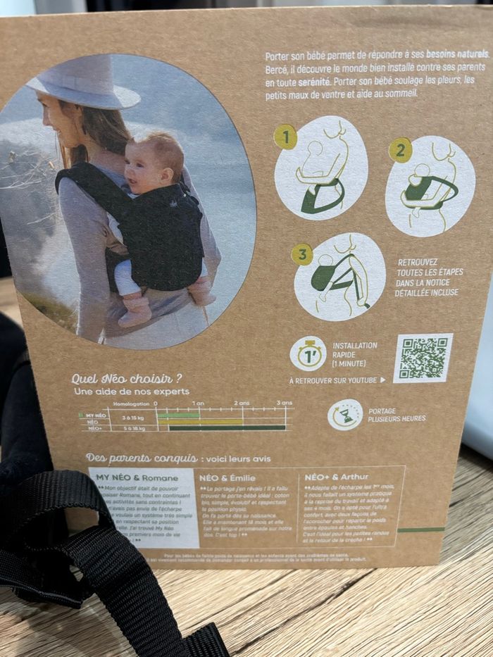 Porte-bébé My Néo Neobulle – Neuf, facture mai 2025 - photo numéro 4