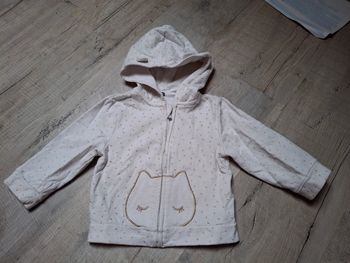Gilet à fermeture fille 18 mois