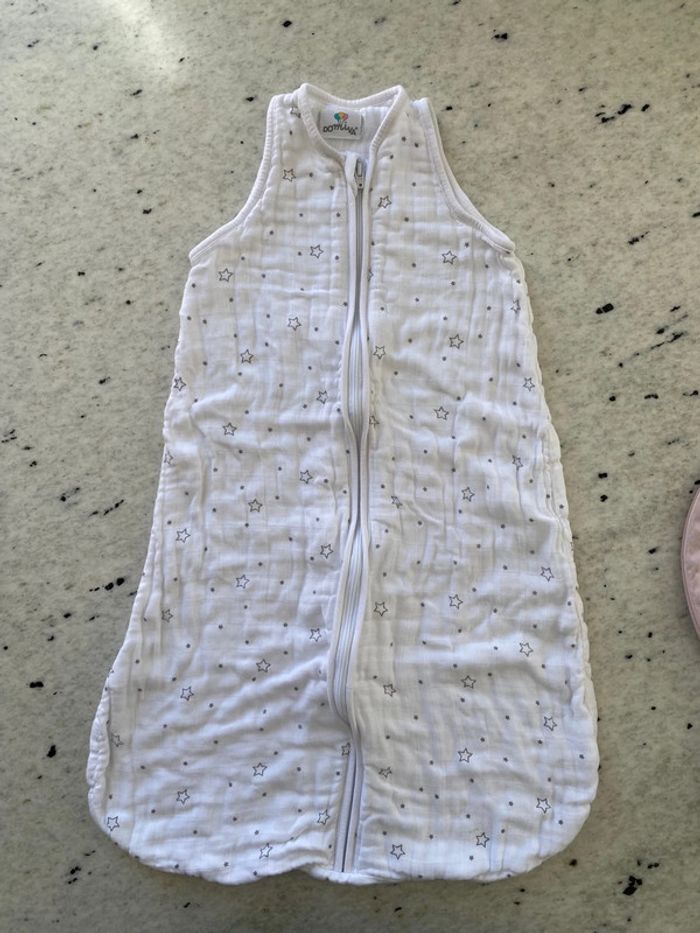 Gigoteuse blanche étoiles Domiva 0/6mois