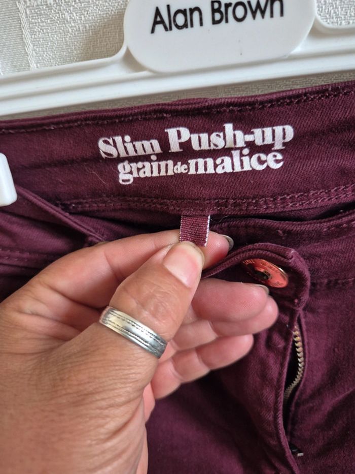 pantalon slim push up grain de malice taille 38 - photo numéro 5