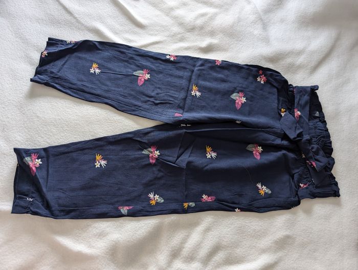 Pantalon léger marine à fleurs - 4A - Gémo - photo numéro 5