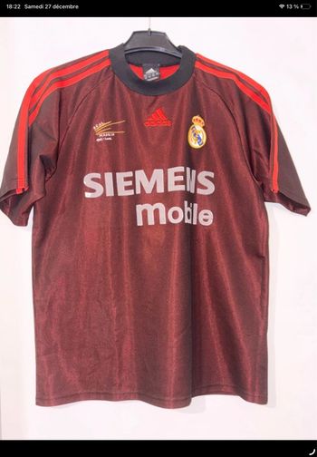 Maillot collector centenaire Real Madrid casillas Gk 5 Adidas 2002  football 16 ans/M adulte 