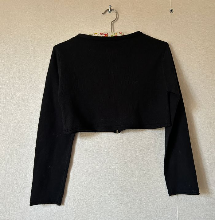 gilet court en mailles fines et sequins - photo numéro 3