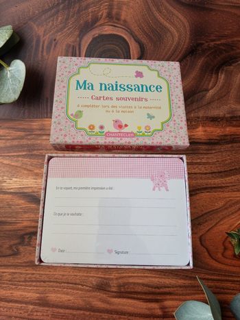 Cartes souvenirs naissance