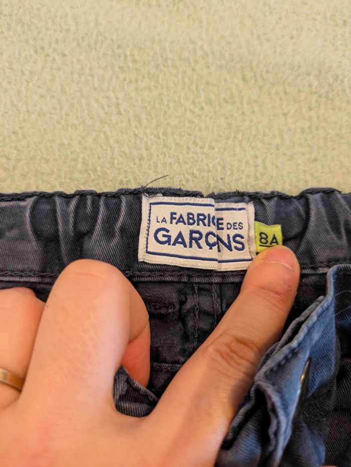 Pantalon en tweeds 8 ans bleu - photo numéro 2
