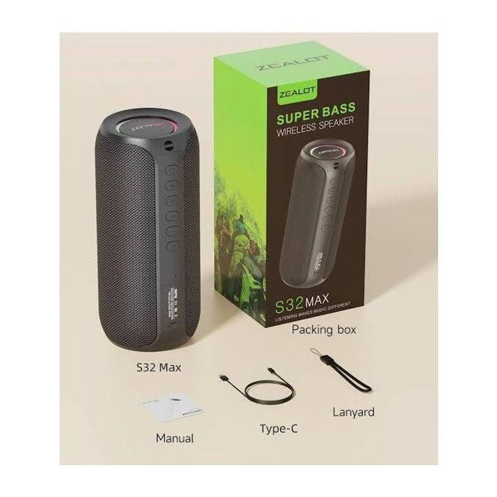 ZEALOT S32 Max IPX4 20W 3600mAh