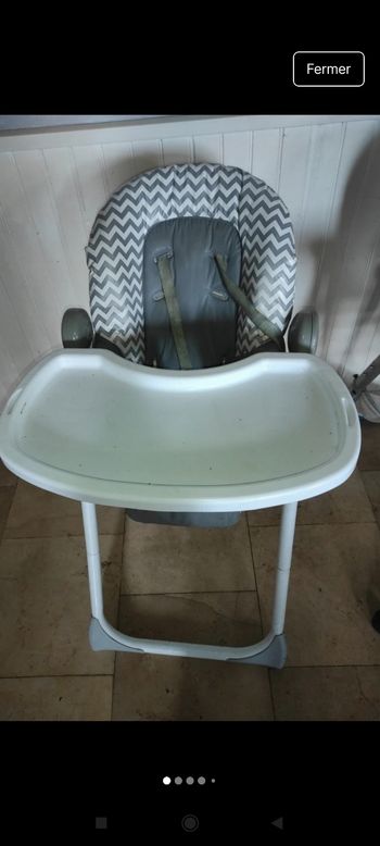 Chaise haute pas envoie via mondial Relay trop volumineux