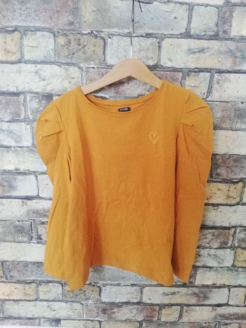Tee shirt ML kiabi épaules bouffantes 12 ans