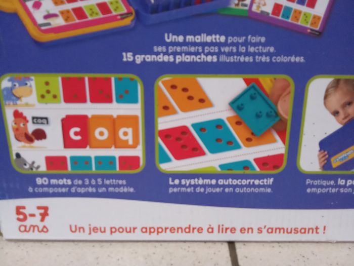 Malette apprentissage mots, orthographe, vocabulaire, lecture, jeu dès 5 ans, GS, Nathan, j'apprends à lire, lettres alphabet, écriture, boîte d'origine, idéal cadeau, offrir - photo numéro 3