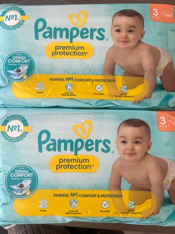 Couches taille 3 Pampers prenium protection