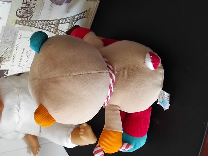 Peluche d’éveil sensorielle – textures, miroir, sons - photo numéro 3