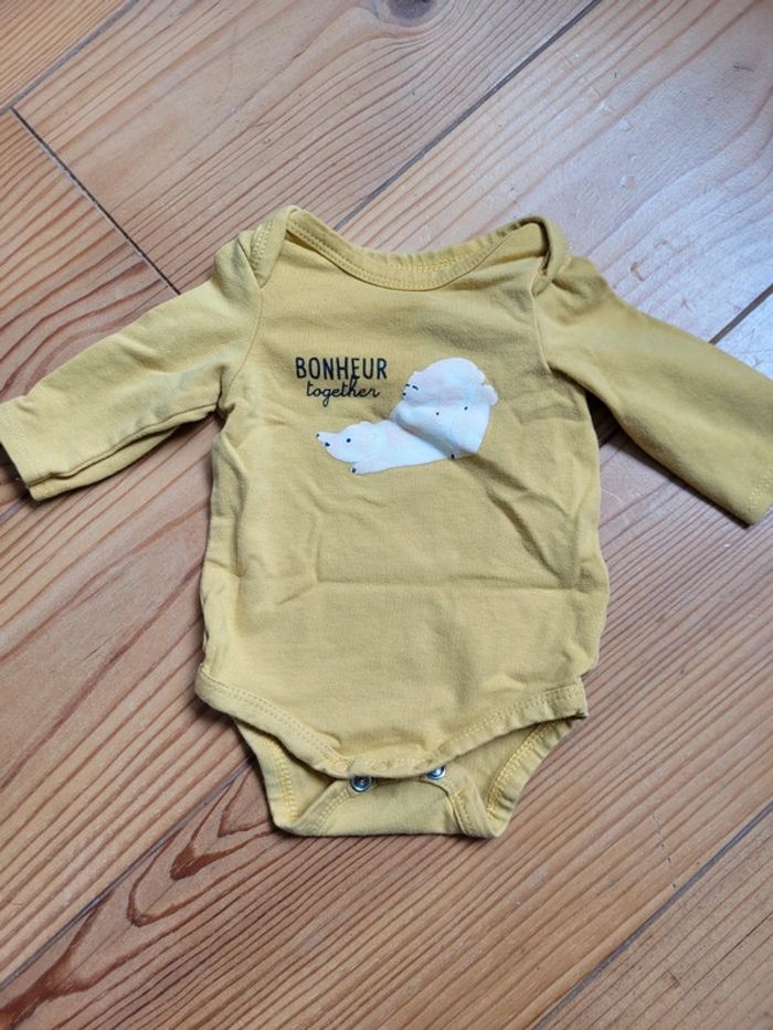 Lot de 4 bodies manches longues (1 mois) - photo numéro 3