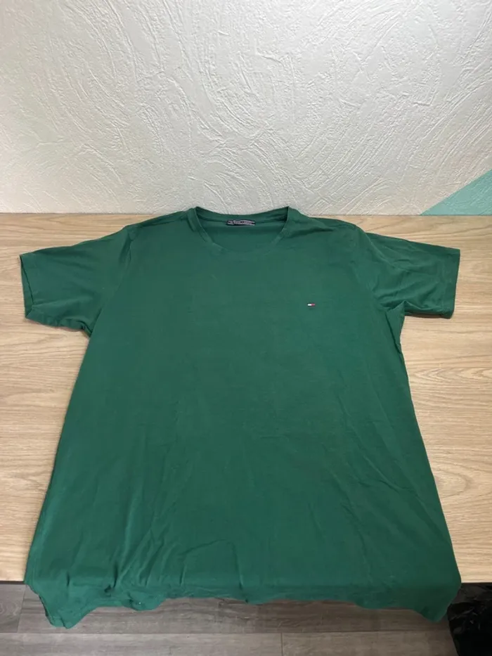 T-shirt Tommy Hilfiger - couleur vert - taille XXL - photo numéro 4