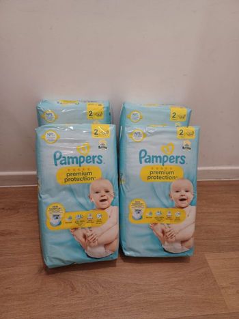 4 paquets de Couches Pampers premium taille 2