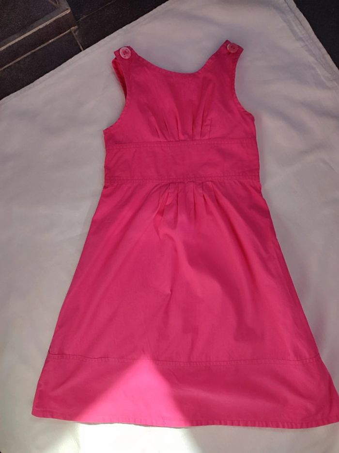 Robe fushia bretelles fines 5/6 ans