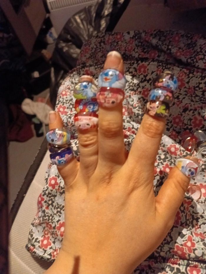 Lot 29 bague stitch enfants - photo numéro 6