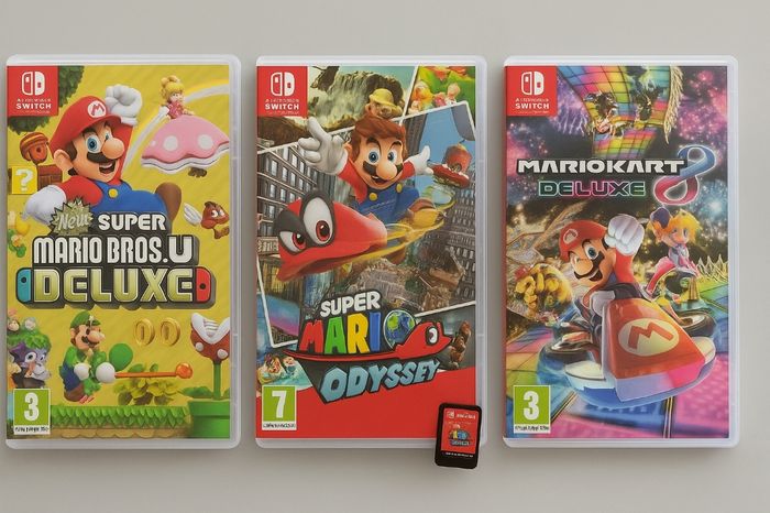 Lot Mario Kart 8 Deluxe, Mario Odyssey, Mario Bros Deluxe