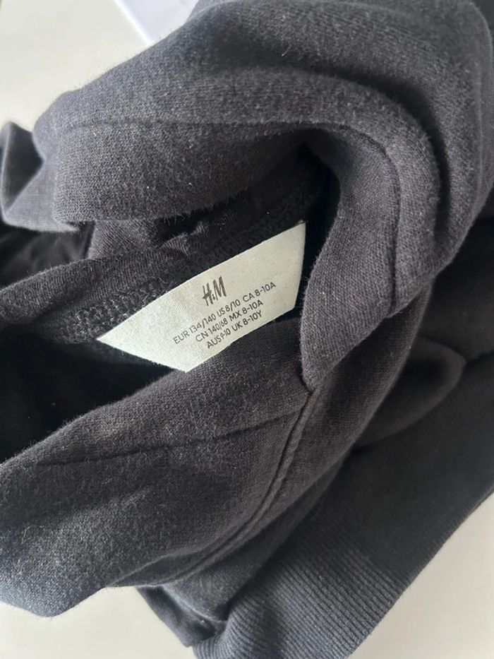 Pull à capuche H&M – Enfant 10-12 ans – Noir - photo numéro 4