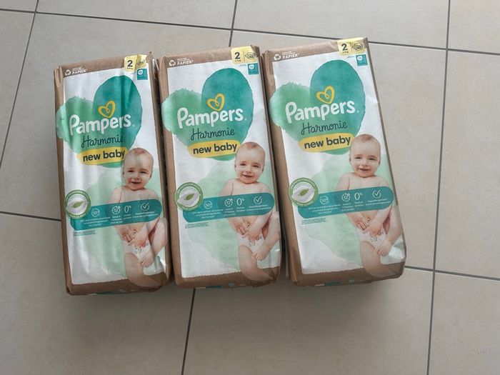 Lot 3 paquets couches  harmonie Pampers