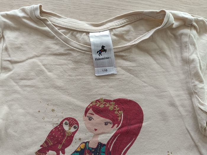T-shirt fille longues manches Palomino 116cm - photo numéro 2